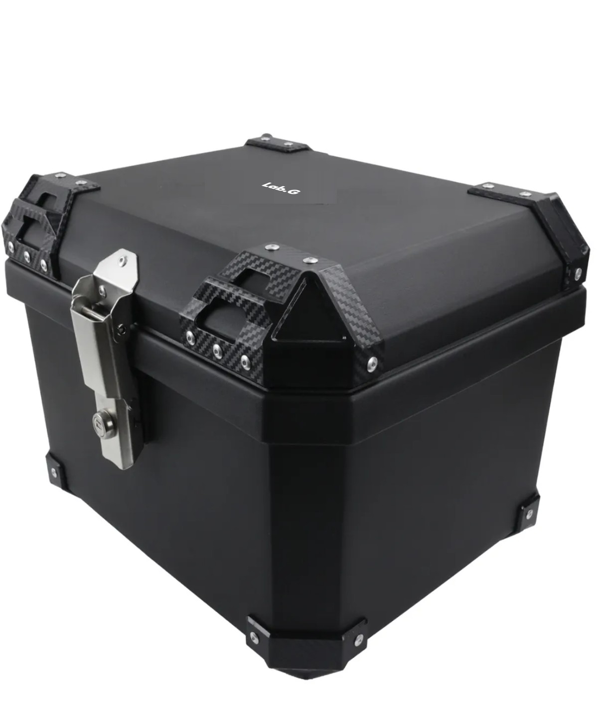 Baul Moto Caja Acabado Aluminio Funda Interior negro image number null