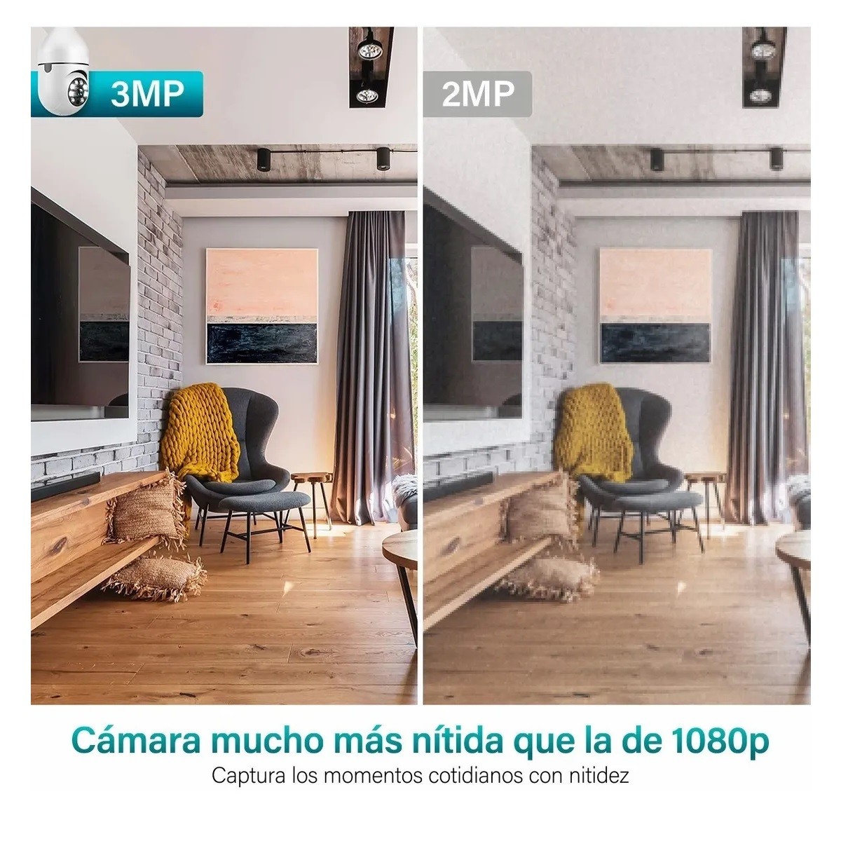 C&aacute;mara De Seguridad Wifi Exterior/interior Ip 3mp Con Alexa image number null