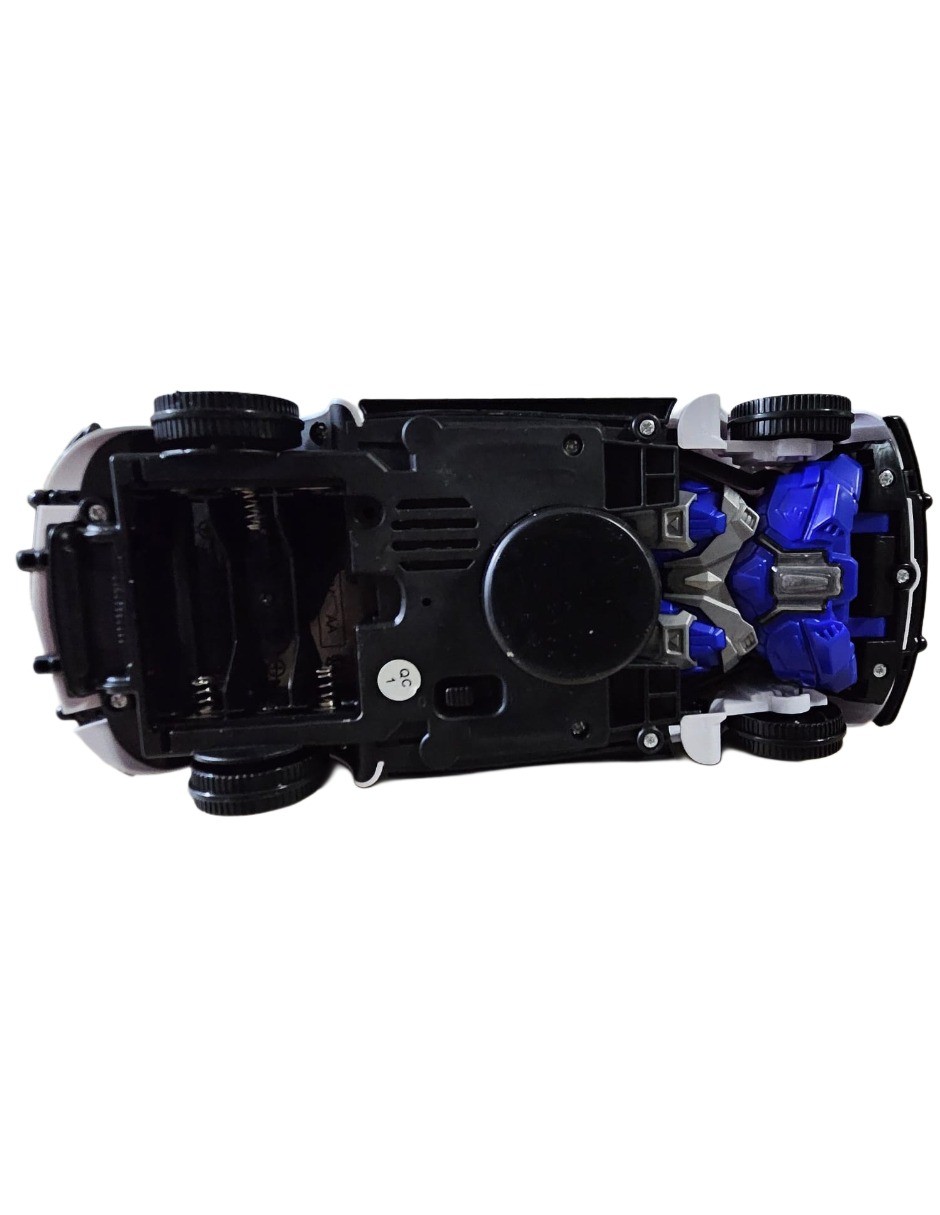 Carro De Pilas Transformable Con Vapor, Luz Y Sonido, Police Vocho image number null