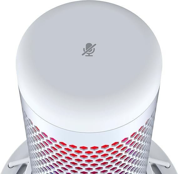 HyperX QuadCast S Blanco, Micr&oacute;fono de Condensador USB RGB para PC, PS4 y Mac, Montaje antivibraci&oacute;n, Cuatro Patrones Polares, Filtro Pop, Control de Ganancia, 519P0AA. image number null