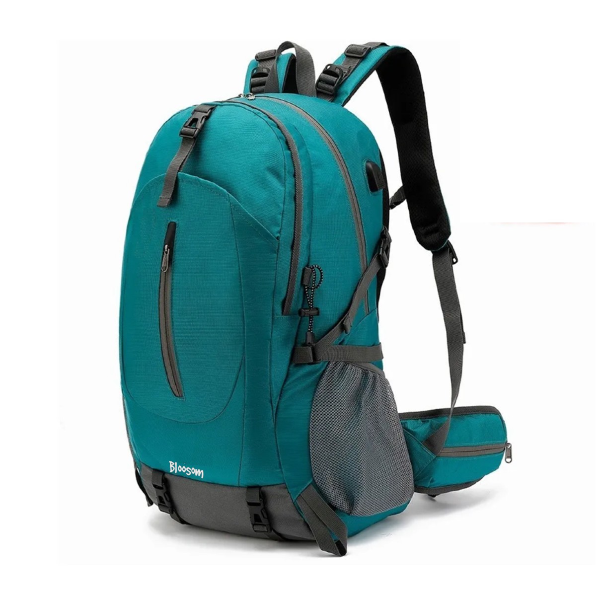 Mochila Impermeable 50l Para Senderismo Monta&ntilde;ismo Turquesa image number null