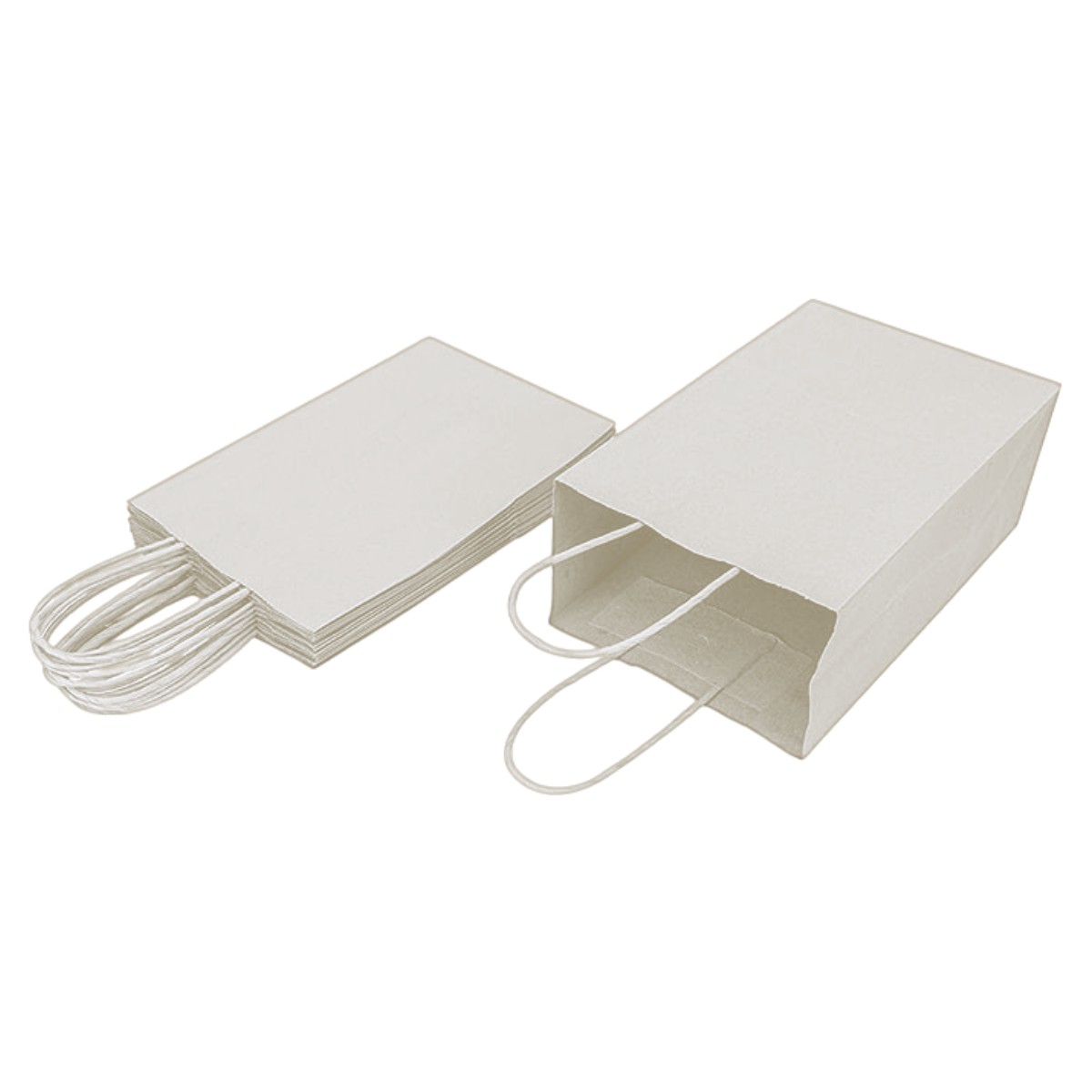 Kit de 45 a 55 Bolsas de Papel Kraft Blanco, Bluelander image number null
