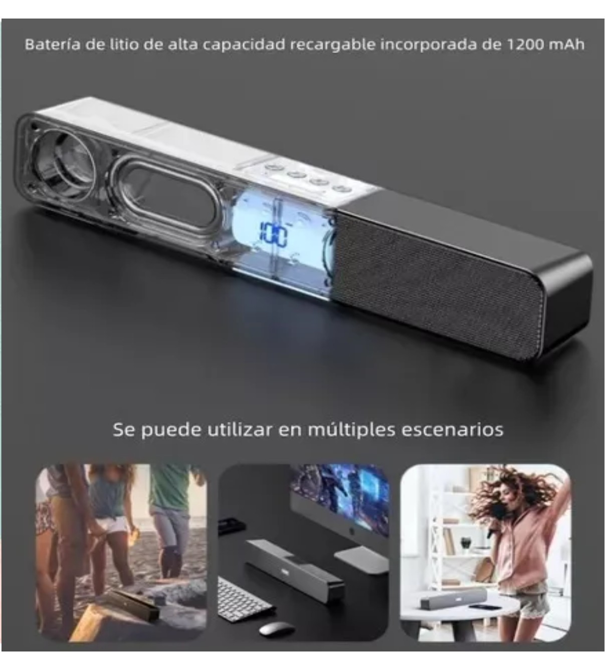 Barra De Sonido Bocina Pc Bluetooth Belug image number null