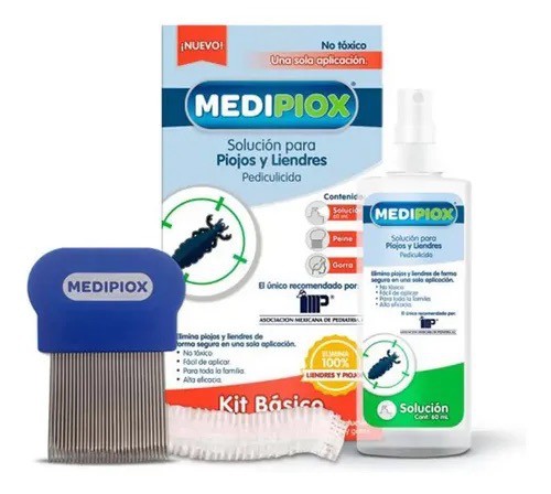 MEDIPIOX Kit B&aacute;sico Soluci&oacute;n para Piojos y Liendres image number null
