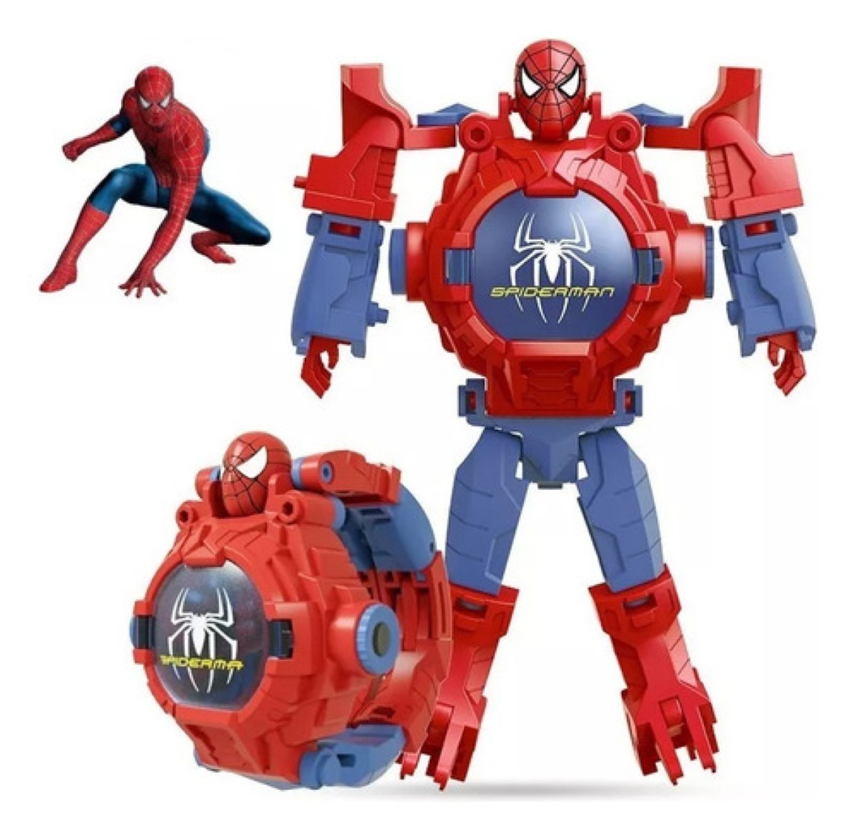 Reloj Digital Ni&ntilde;o Caja Spiderman Rojo image number null