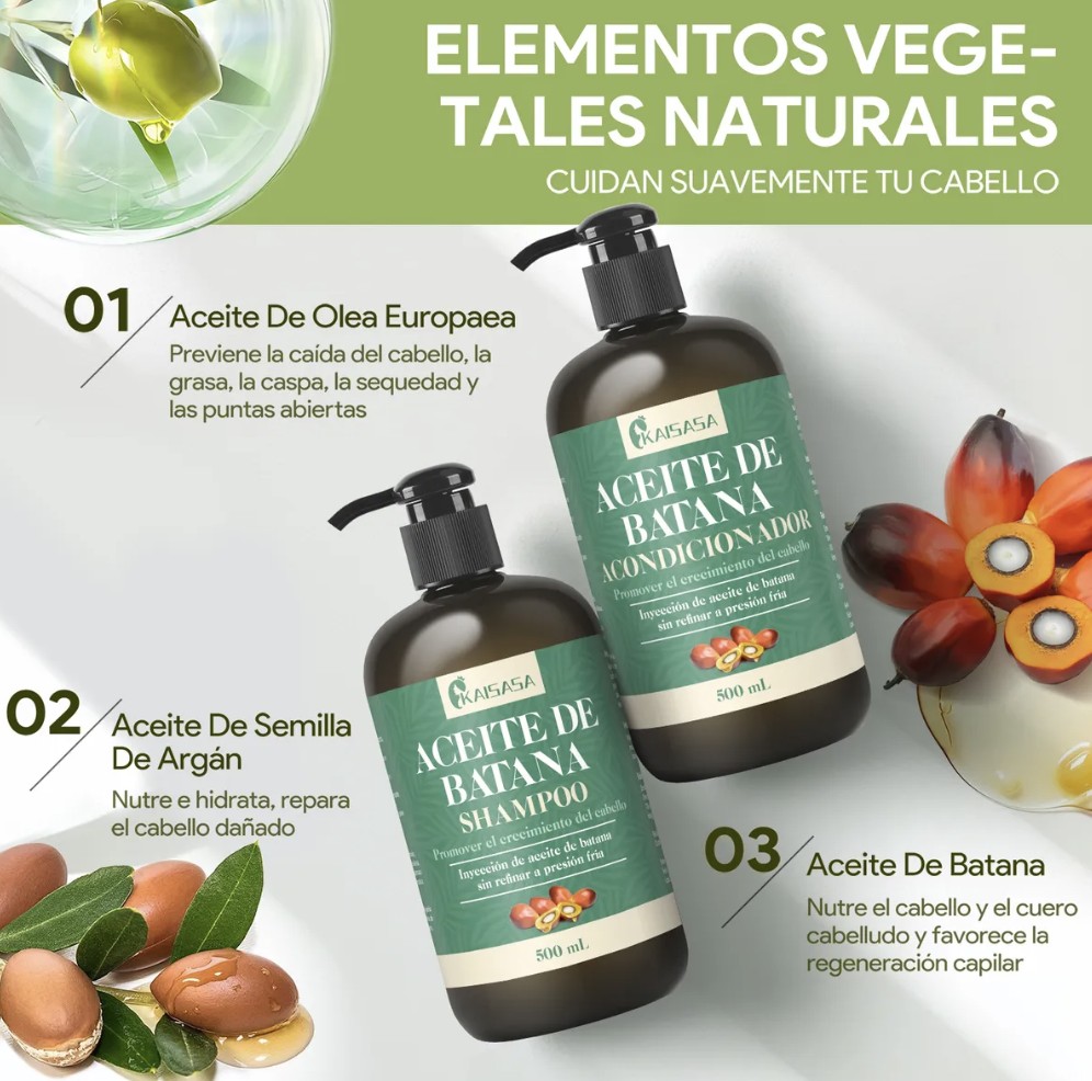 Aceite De Batana Shampoo Y Acondicionador Cuidado De Cabello image number null