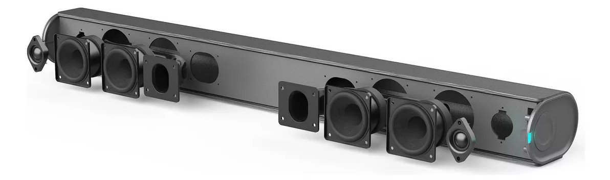 Barra de Sonido Audiobahn 2.1 con Subwoofer Inal&aacute;mbrico ASBAR1000PACK image number null