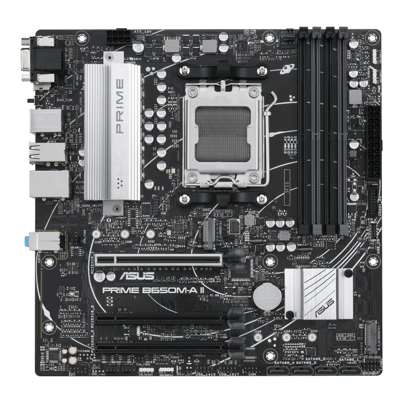 Tarjeta Madre ASUS PRIME B650M-A II-CSM, Micro-ATX, Socket AM5, AMD B650, 128GB DDR5, HDMI/DP para AMD image number null