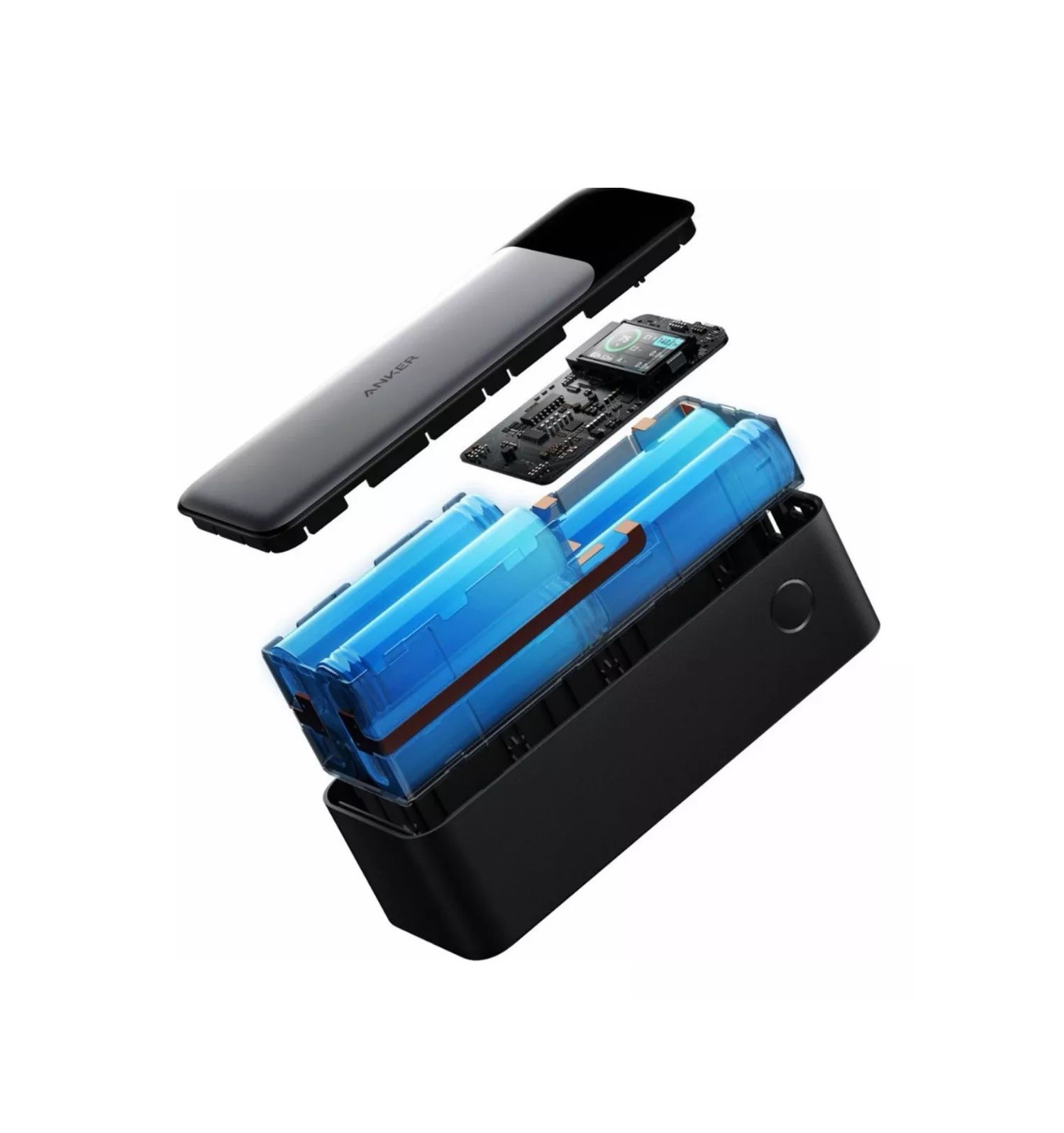 Power Bank Cargador Port&aacute;til Anker de 24000mAh con 140 W con 3 Puertos Color Negro image number null