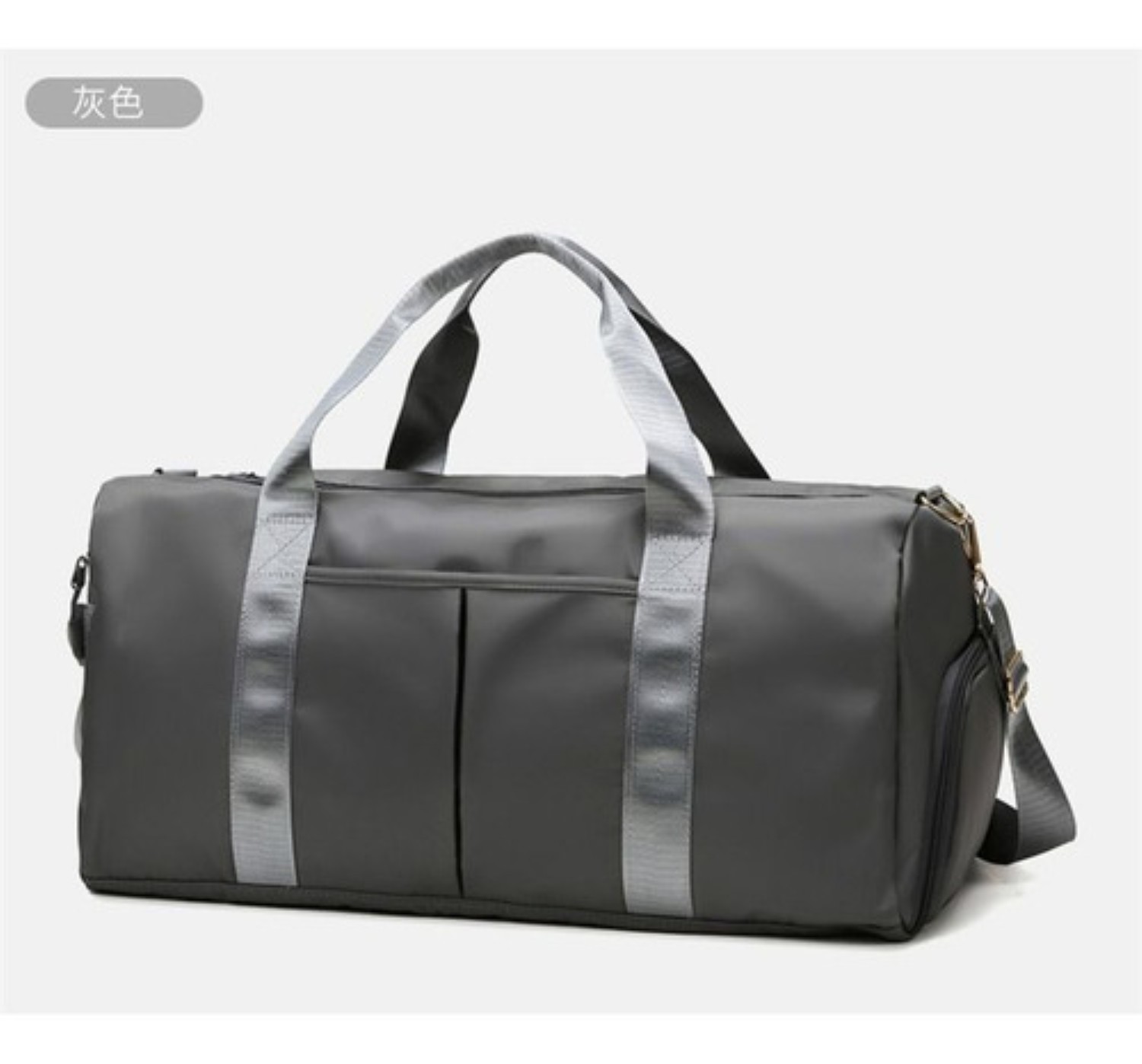 Maleta Deportiva Bolsa Gym Viaje Mochila Fitness Bag Gris image number null