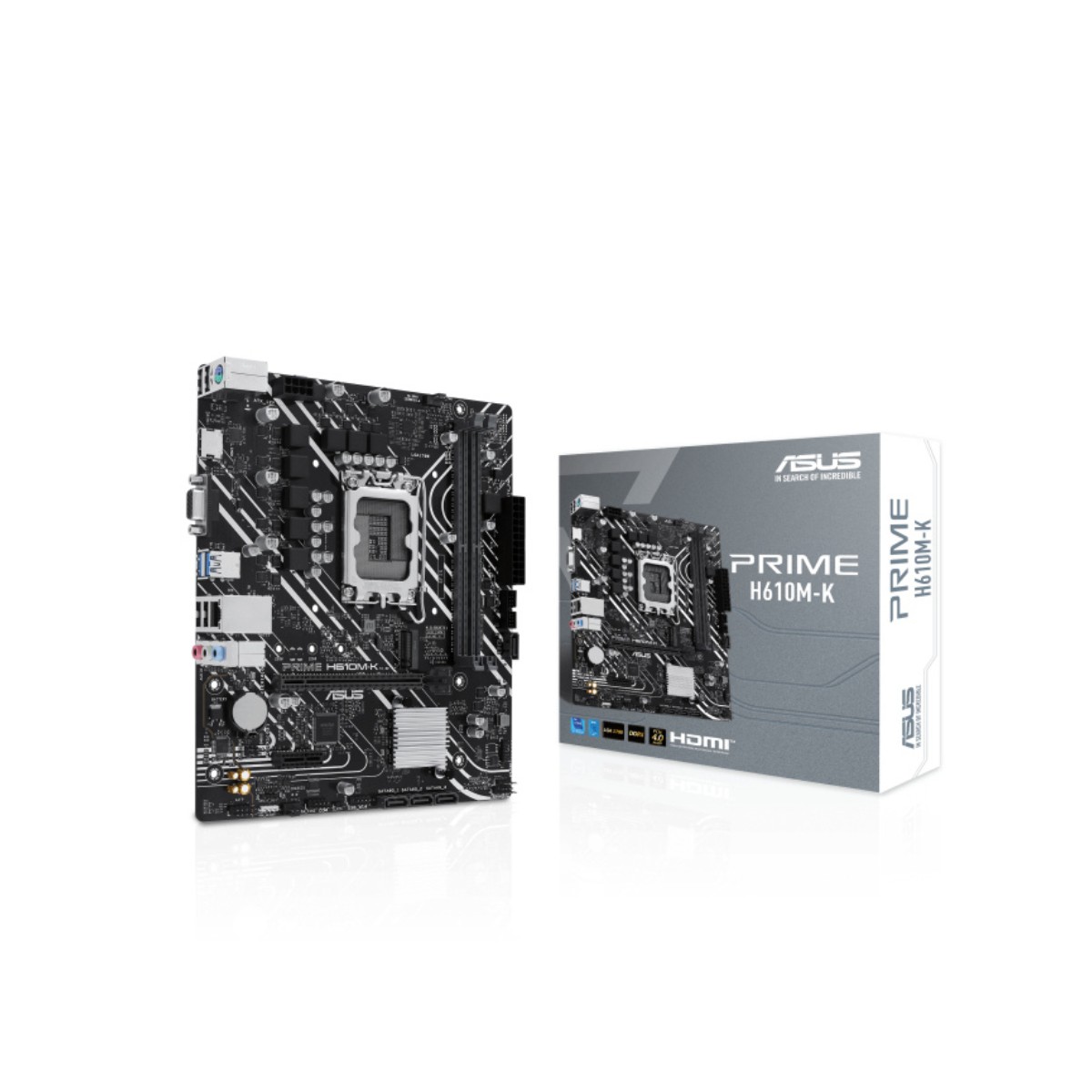 Tarjeta Madre ASUS PRIME H610M-K, Micro-ATX, LGA 1700, Intel H610, 96GB DDR5, HDMI para Intel image number null