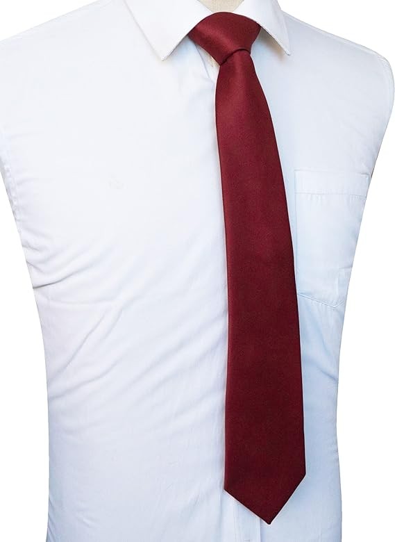 Corbatas de Sat&eacute;n para Hombre, Corbata Lisas Slim Delgada para Caballero, Accesorio Elegante de Alta Calidad para Trajes, Regalo Perfecto para Marido, Padre o Amigo. image number null