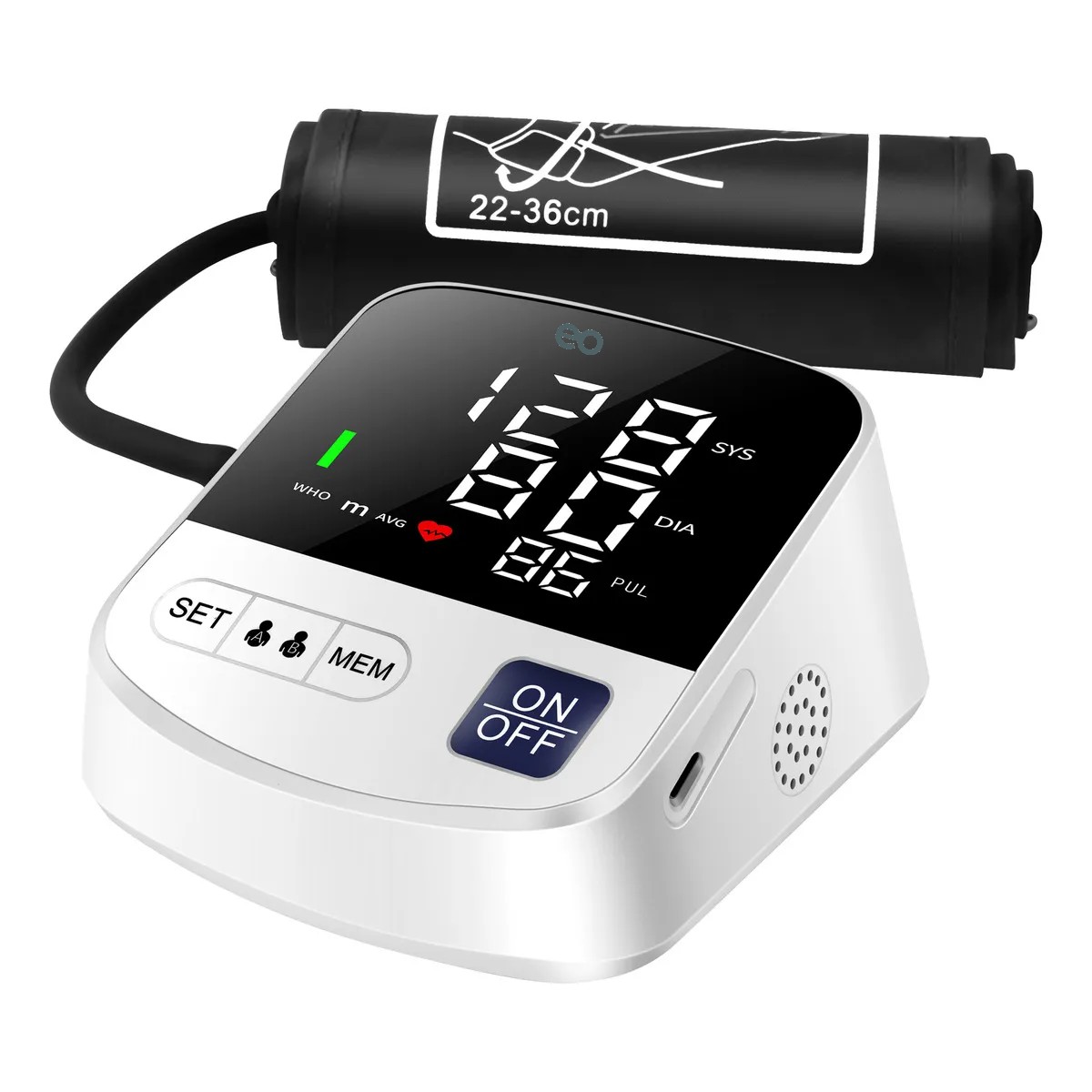 Aparato Checar La Presion Digital Arterial Con Brazo Blanco Blanco image number null