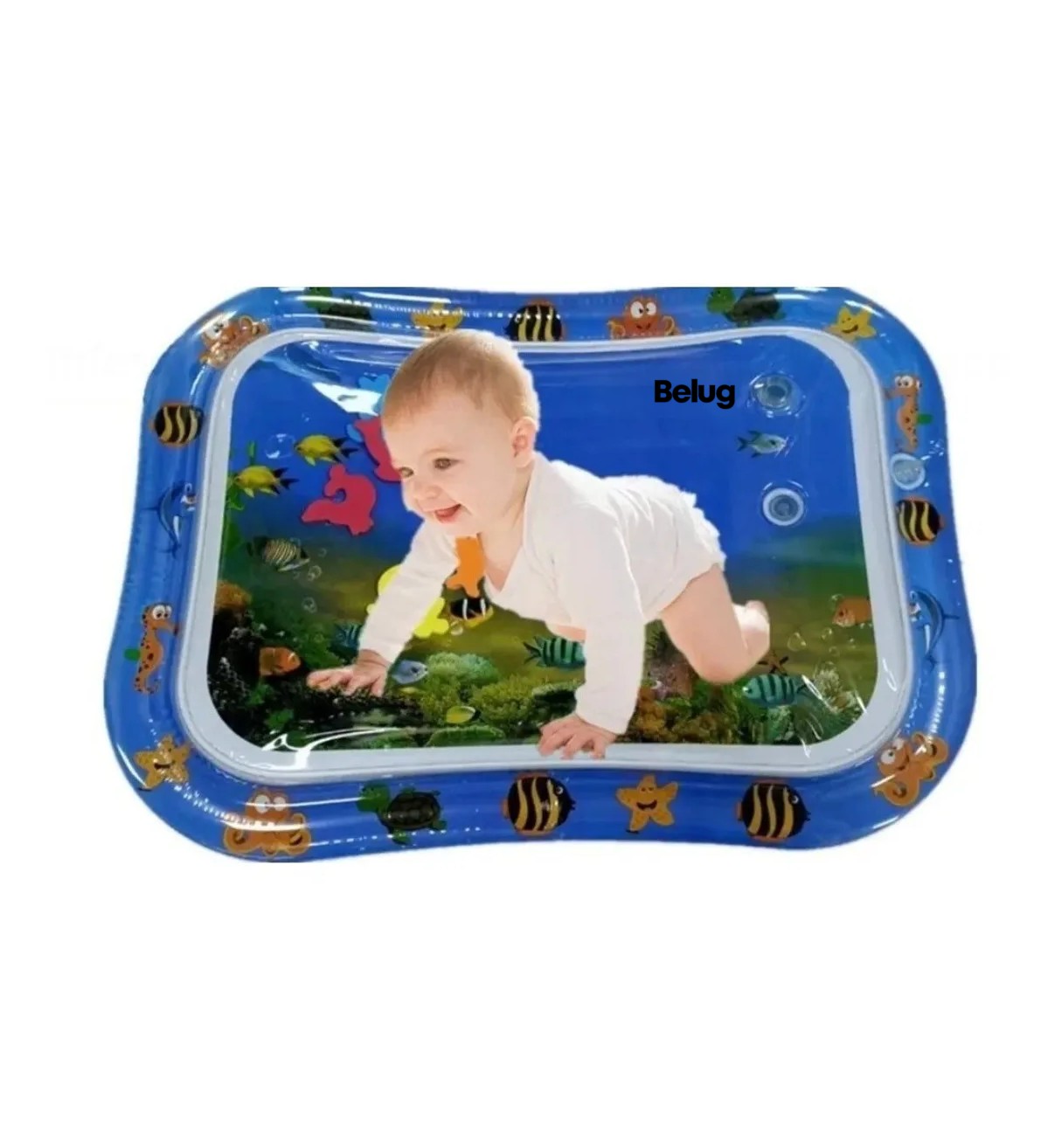 Coj&iacute;n Tapete Agua Inflable Para Bebes Estimulaci&oacute;n Temprana Belug image number null