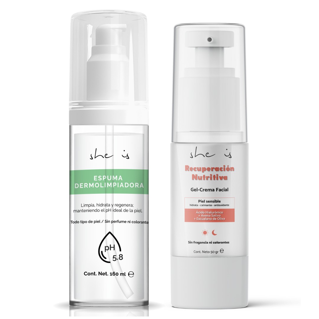 Set Facial para Piel Sensible She is skincare (2 productos) image number null