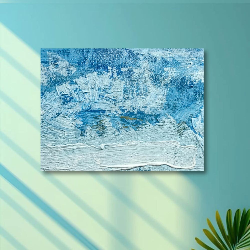 Cuadro Decorativo Abstracto Azul Polar 40x60cm image number null