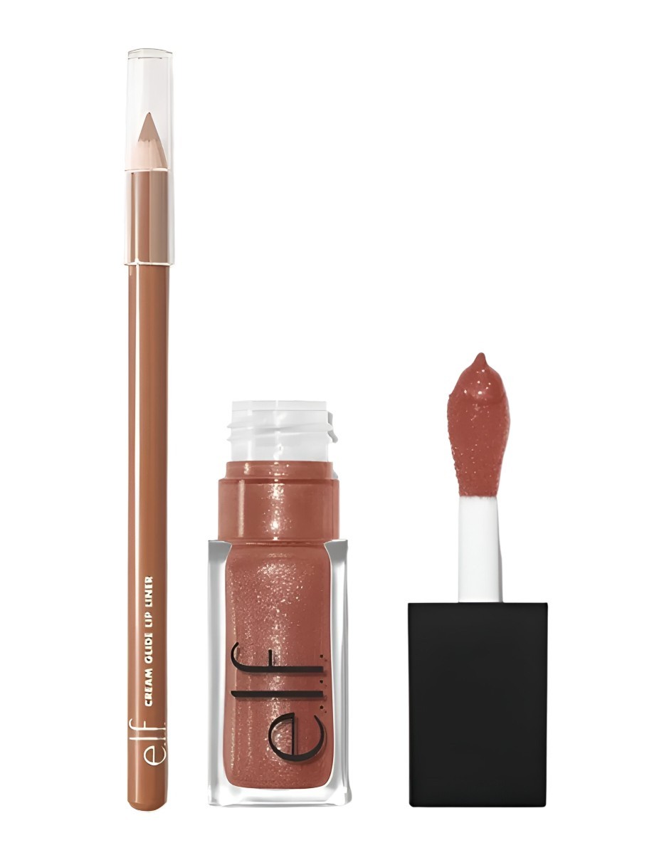 Elf Glow Reviver Lip Oil Y Delineador A Pruba De Agua Grande Super Neutral/baddest Beige BEIGE LUMINOSO image number null