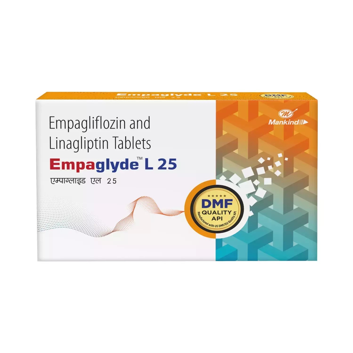 Empagliflozina 25mg + Linagliptina 5mg 30 Tabletas Empaglyde L 25 image number null