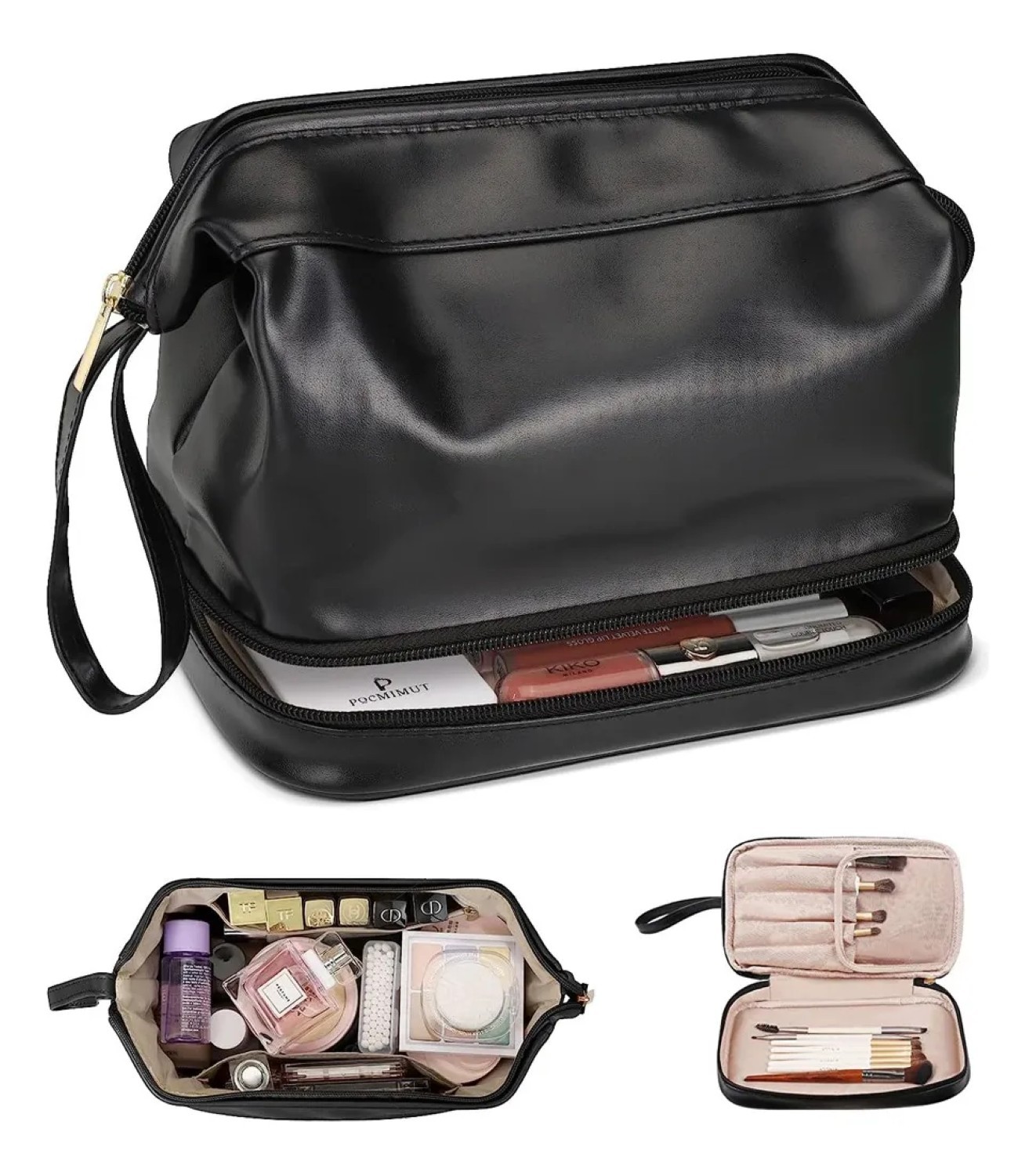 Neceser Cosmetiquera Profesional Maquilla Impermeable Negro image number null