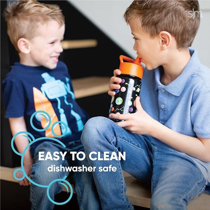Simple Modern Botella de Agua para Ni&ntilde;os con Pajita | Vaso T&eacute;rmico Acero Inoxidable Aislado Reutilizable para Ni&ntilde;os y Ni&ntilde;as | Summit Colecci&oacute;n | 415ml | Under the Sea. image number null