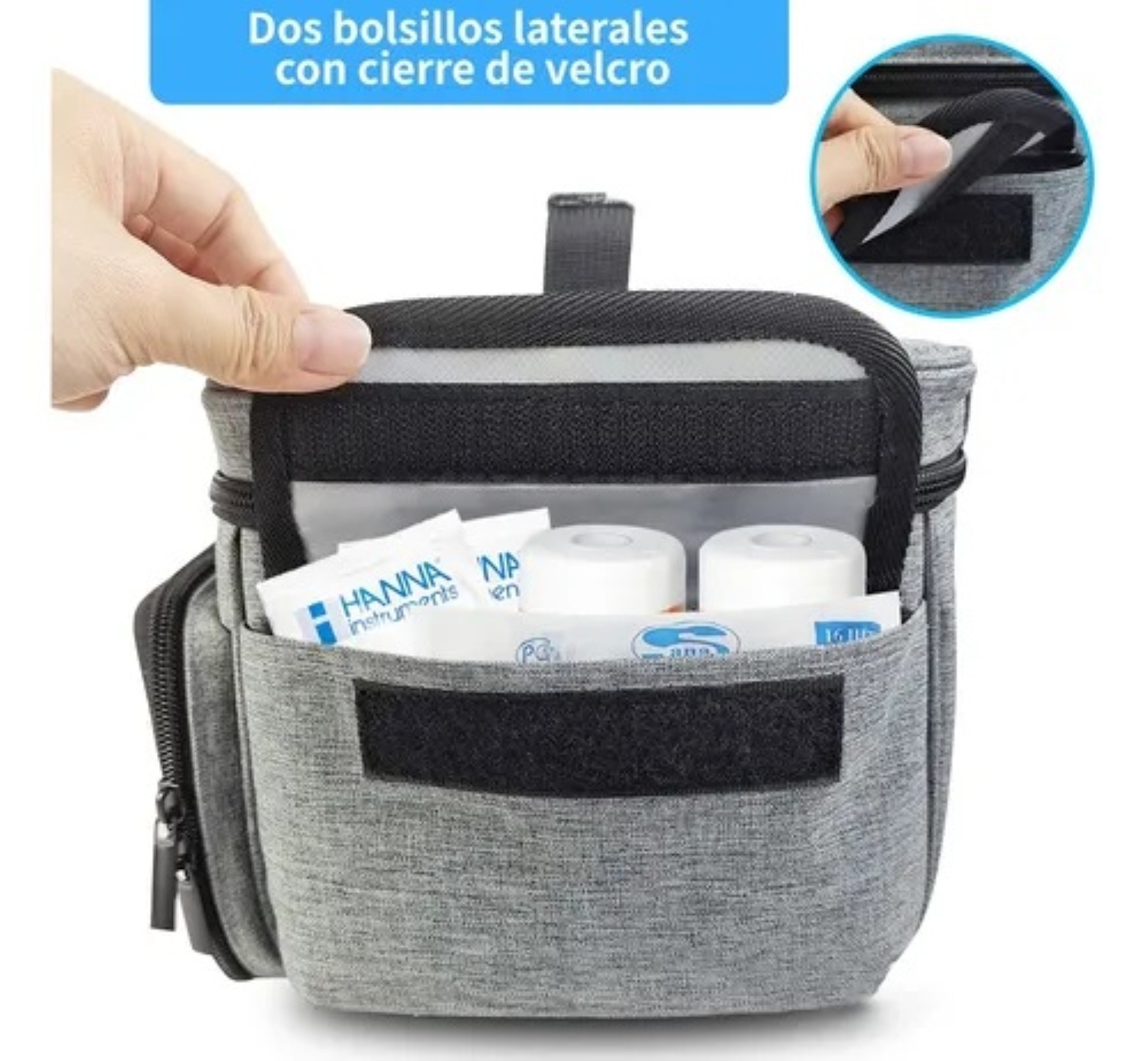 Kit De Primeros Auxilios M&eacute;dicos Port&aacute;tiles, Gris image number null