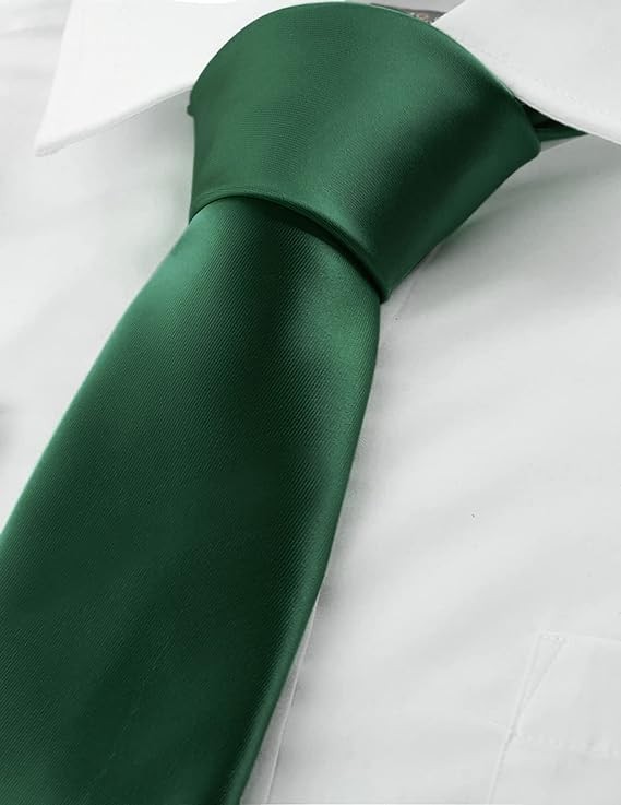 Corbatas de Sat&eacute;n para Hombre, Corbata Lisas Slim Delgada para Caballero, Accesorio Elegante de Alta Calidad para Trajes, Regalo Perfecto para Marido, Padre o Amigo. image number null