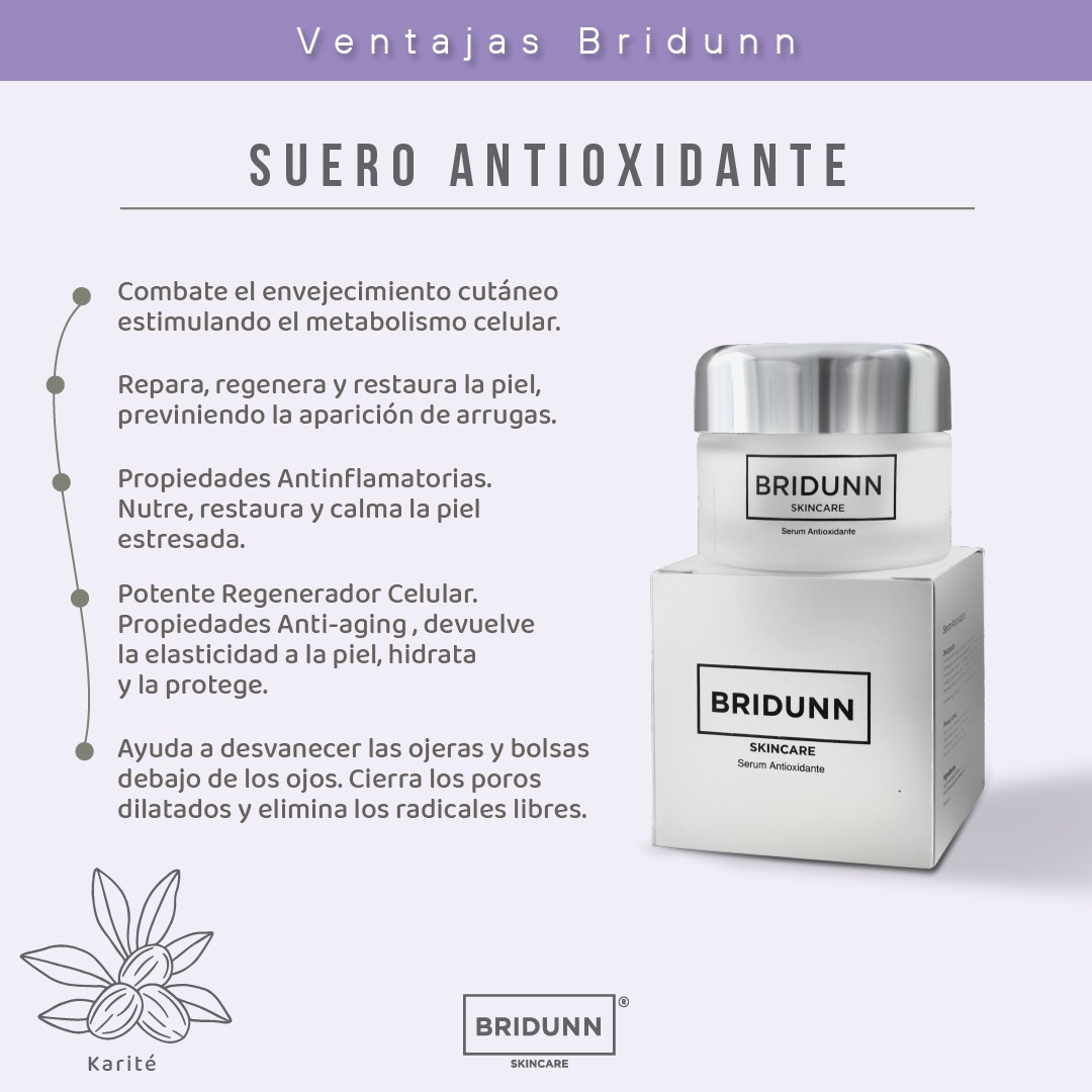 Serum Vitamina E Antioxidante Facial &middot; Preventivo Antiedad Piel Opaca Protecci&oacute;n Radicales Libres Bridunn image number null