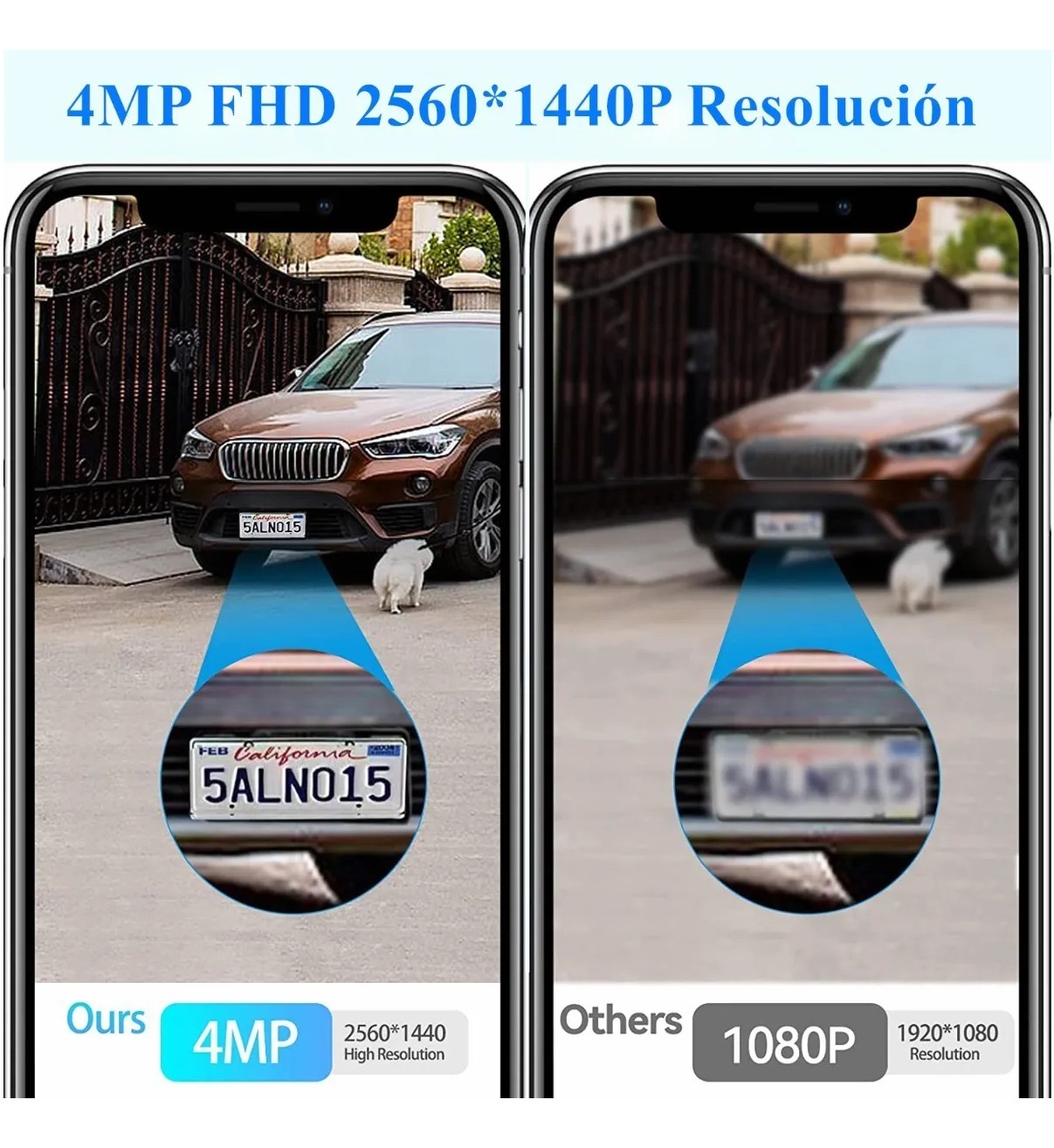 4mp Hd C&aacute;mara De Seguridad Wifi Exterior Detecci&oacute;n Humana Belug Negro image number null