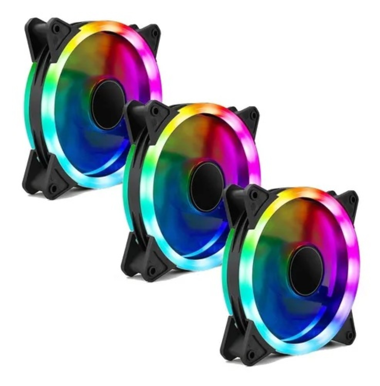 Ventiladores Gamer 3 pzs, Negro image number null