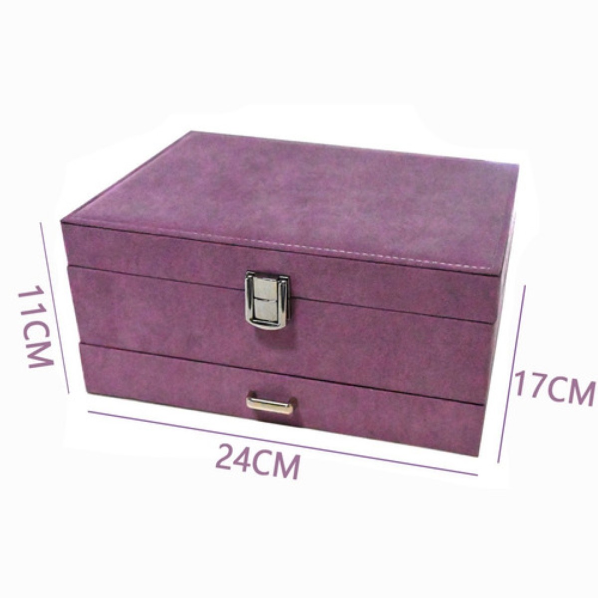 Joyero Estuche, Multifuncional Gran Capacidad Morado image number null