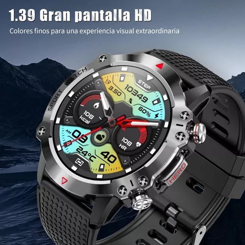 Reloj Inteligente T&aacute;ctico For Hombres (responder/llamar) image number null