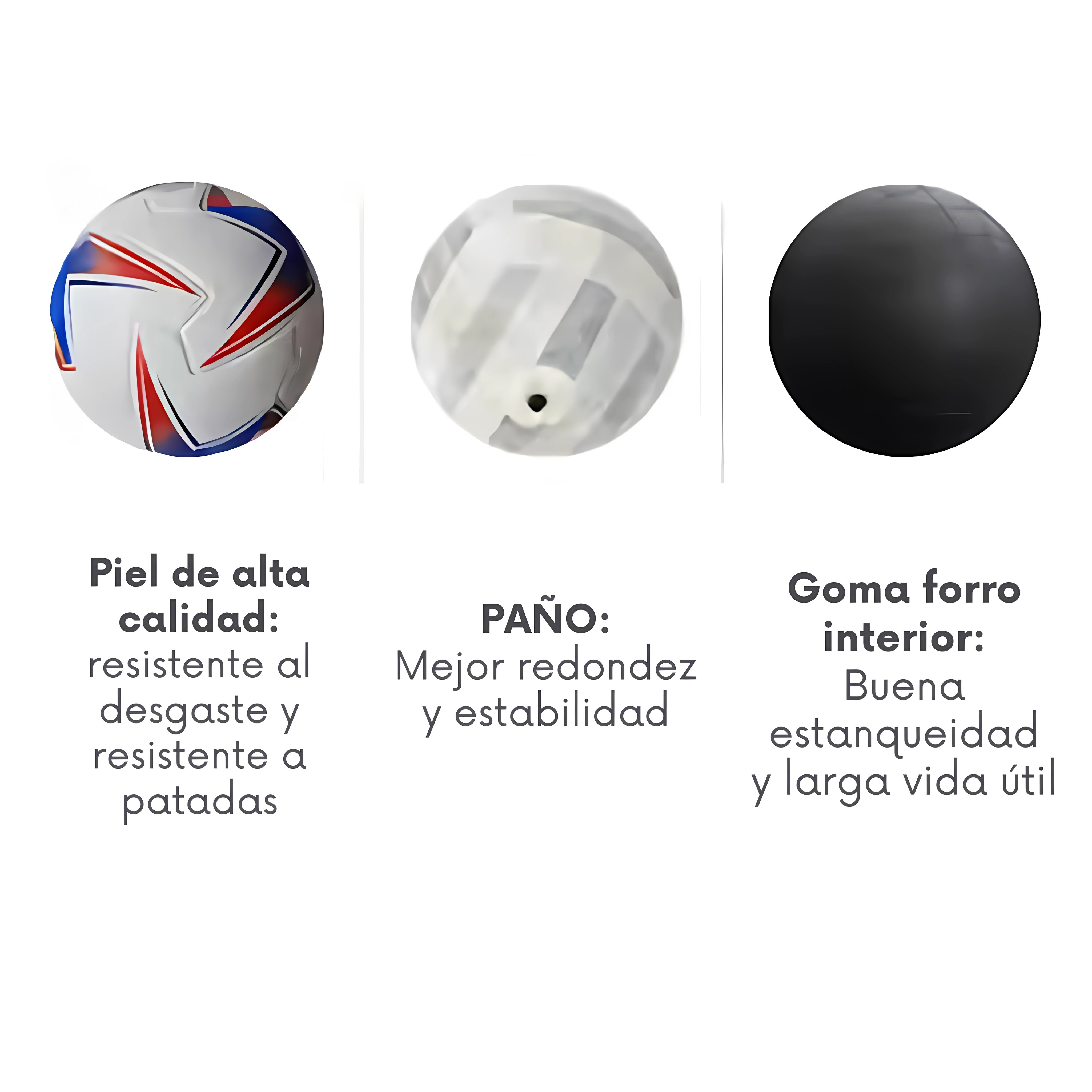 Bal&oacute;n de Futbol Soccer profesional No 5 Copa Am&eacute;rica Termosellado Color Blanco con Bomba de Aire Incluida image number null