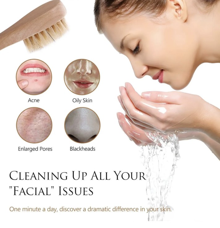 Masaje Facial Y Corporal Con Cepillo Para Favorecer La Circu image number null