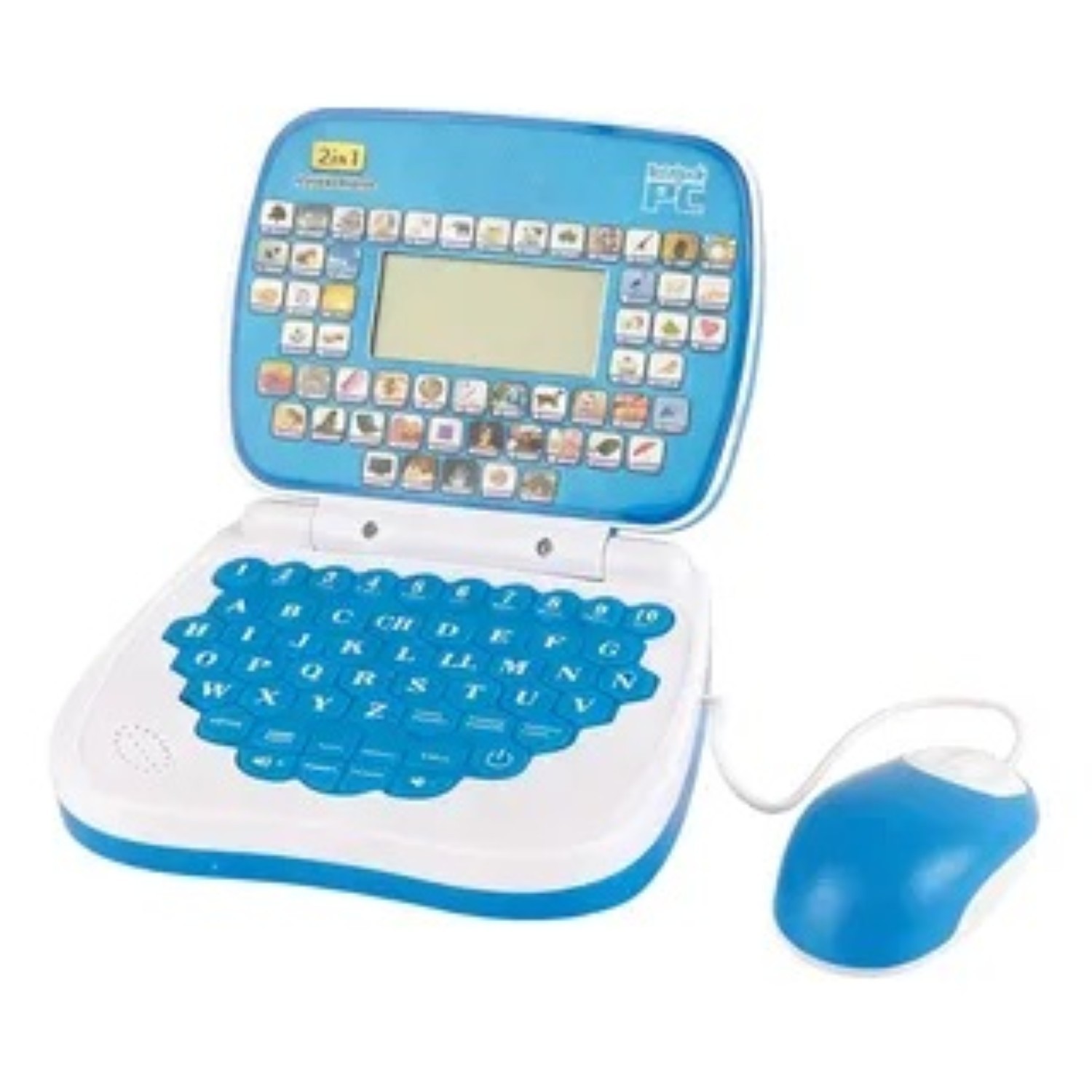 Computadora Laptop De Juguete Aprendizaje Biling&uuml;e Para Ni&ntilde;o Azul image number null