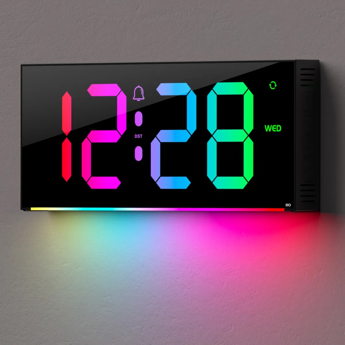 Reloj De Pared Moderno 3d Decorativo Grande Luminoso image number null