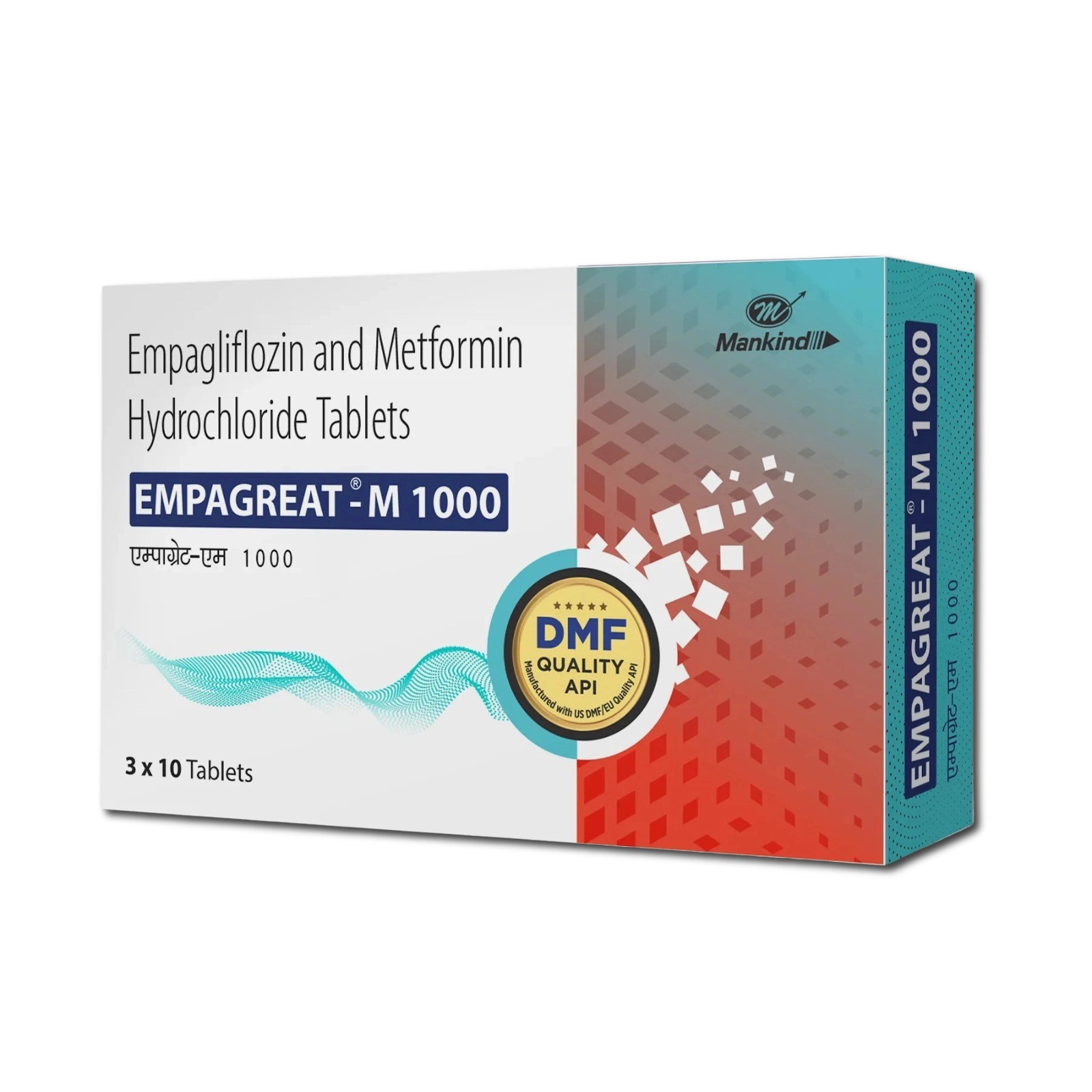 Empagliflozina 12.5mg + Metformina 1000mg 30 Tabletas Empagreat-M 1000 image number null