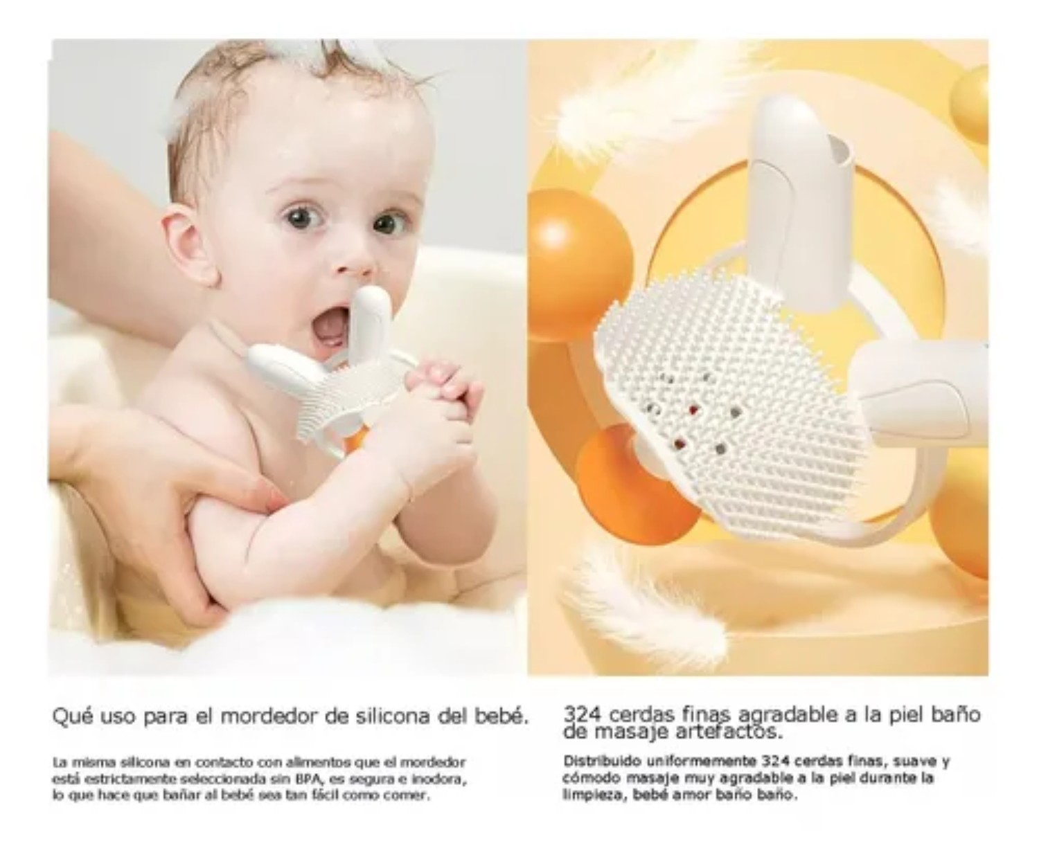Juguete Regadera Ba&ntilde;o Bebes Naranja image number null