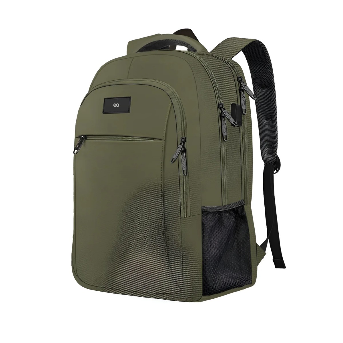 Mochila Para Laptop Viaje 35l, Antirrobo Y Impermeable, Verde Musgo image number null