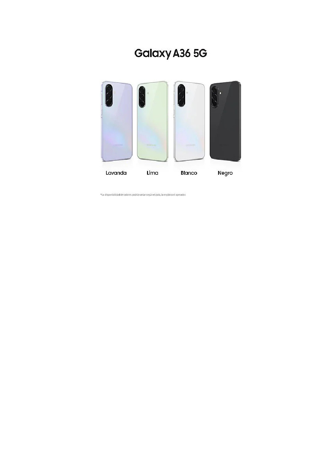 Samsung A36 5G 128Gb 6Ram Color Blanco Nuevo Libre image number null
