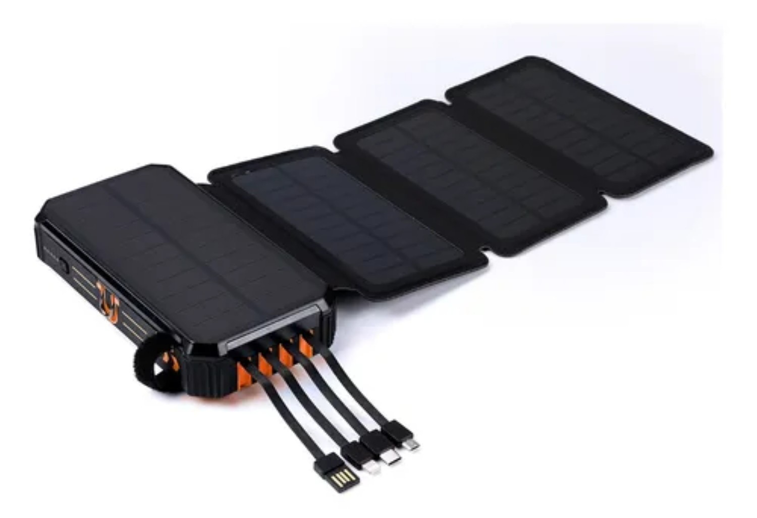 Power Bank Solar Port&aacute;til 36800mah Bater&iacute;a Con Luz 4 Cables image number null