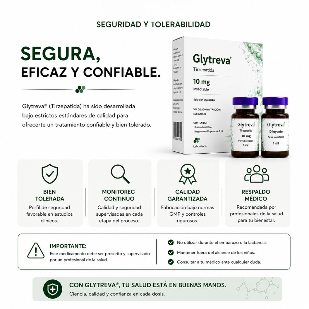 Glytreva&reg; Tirzepatida 5 mg | Tecnolog&iacute;a de &Uacute;ltima Generaci&oacute;n | Presentaci&oacute;n Liofilizada Premium image number null
