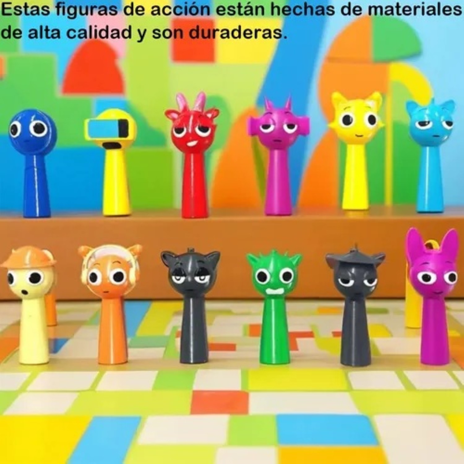 12 Pcs Sprunki Rhythm Box Figuras Juguetes Juguetes image number null