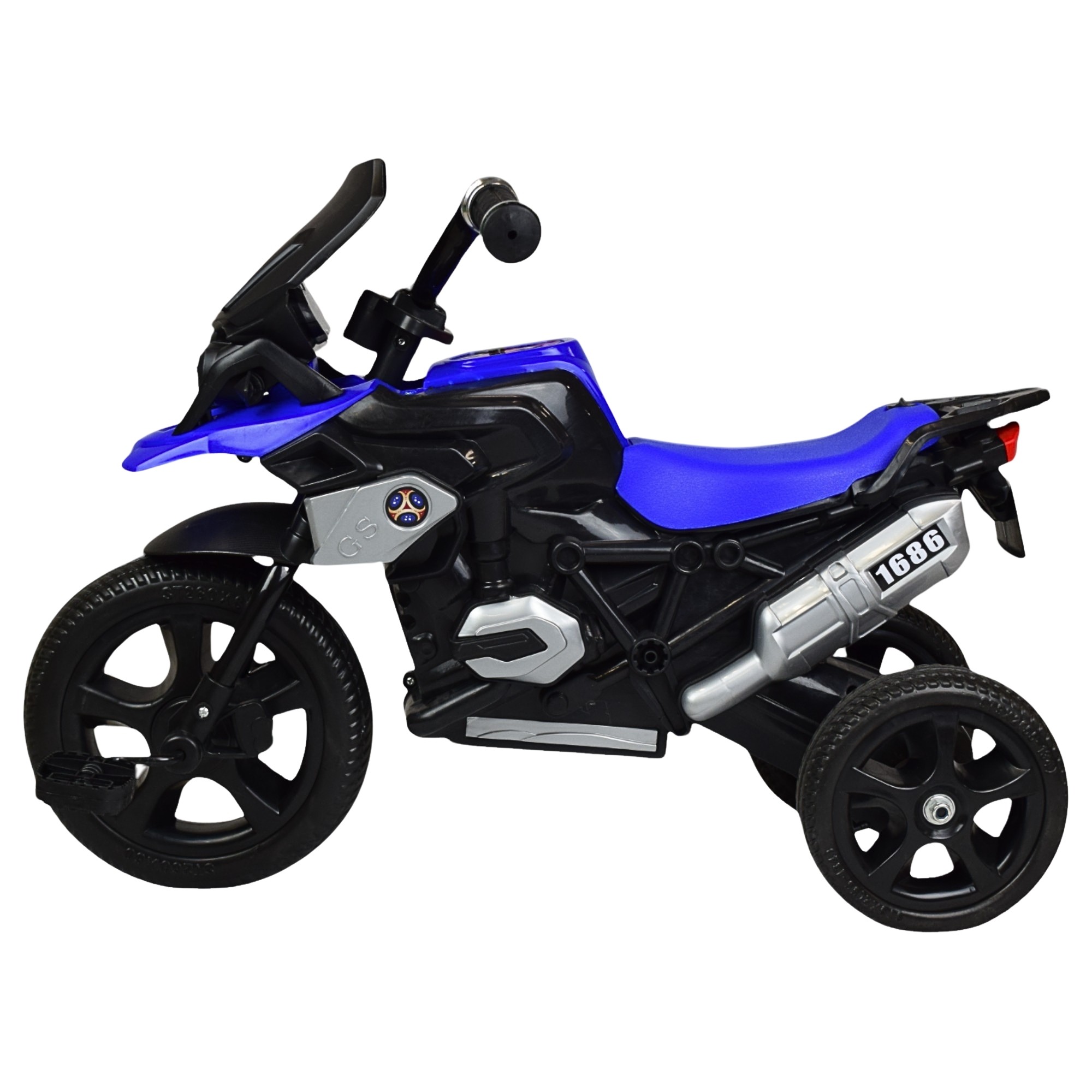 Triciclo para Ni&ntilde;os Dise&ntilde;o de Moto Luz y Sonido 2 a 4 a&ntilde;os - AZUL image number null