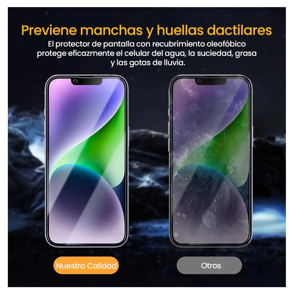 Micas Privacidad Para iPhone Cristal Templado Premium 2 Piezas image number null