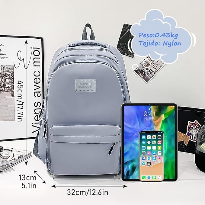 A RENDIN Mochila para Laptop Grande,Backpack Mujer/Hombre Tambi&eacute;n se Puede Utilizar Como Jansport Backpack o Travel Backpack. image number null