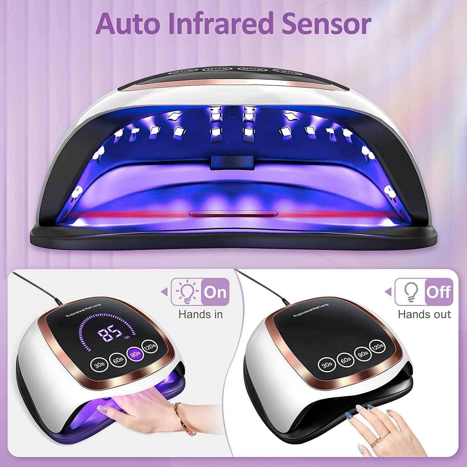 L&aacute;mpara LED para u&ntilde;as 25 piezas image number null