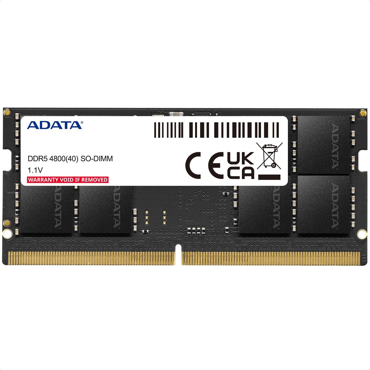 Memoria Ram DDR5 Sodimm Adata 4800MHz 8GB PC5-38400 AD5S48008G-S image number null