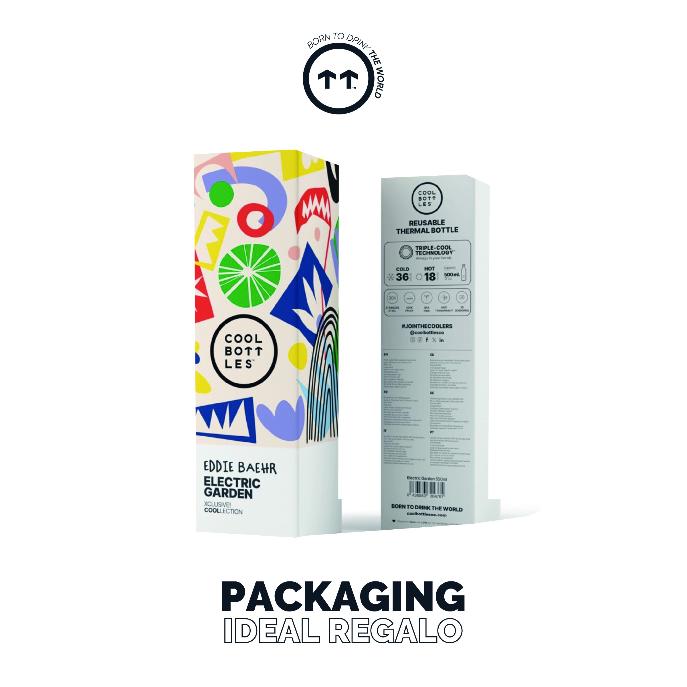Cool Bottles Botella Termo Electric Garden 500ml by Eddie Baehr image number null
