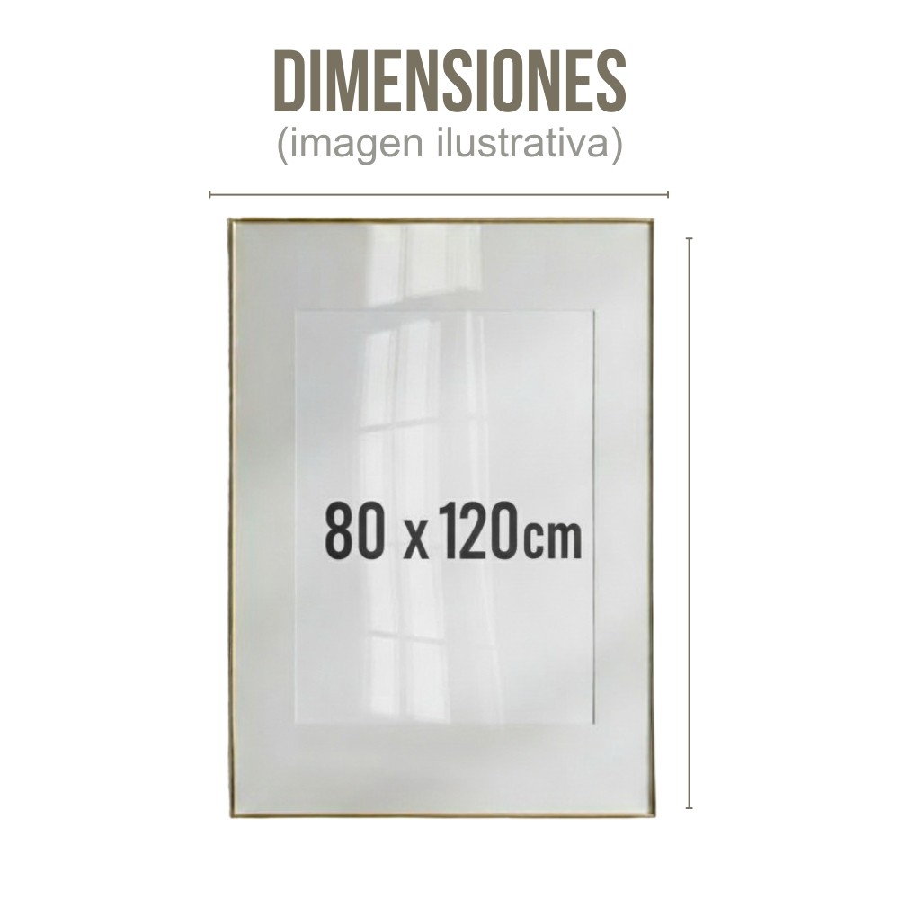 Cuadro Decorativo Abstracto 80x120cm Rio Bronce image number null