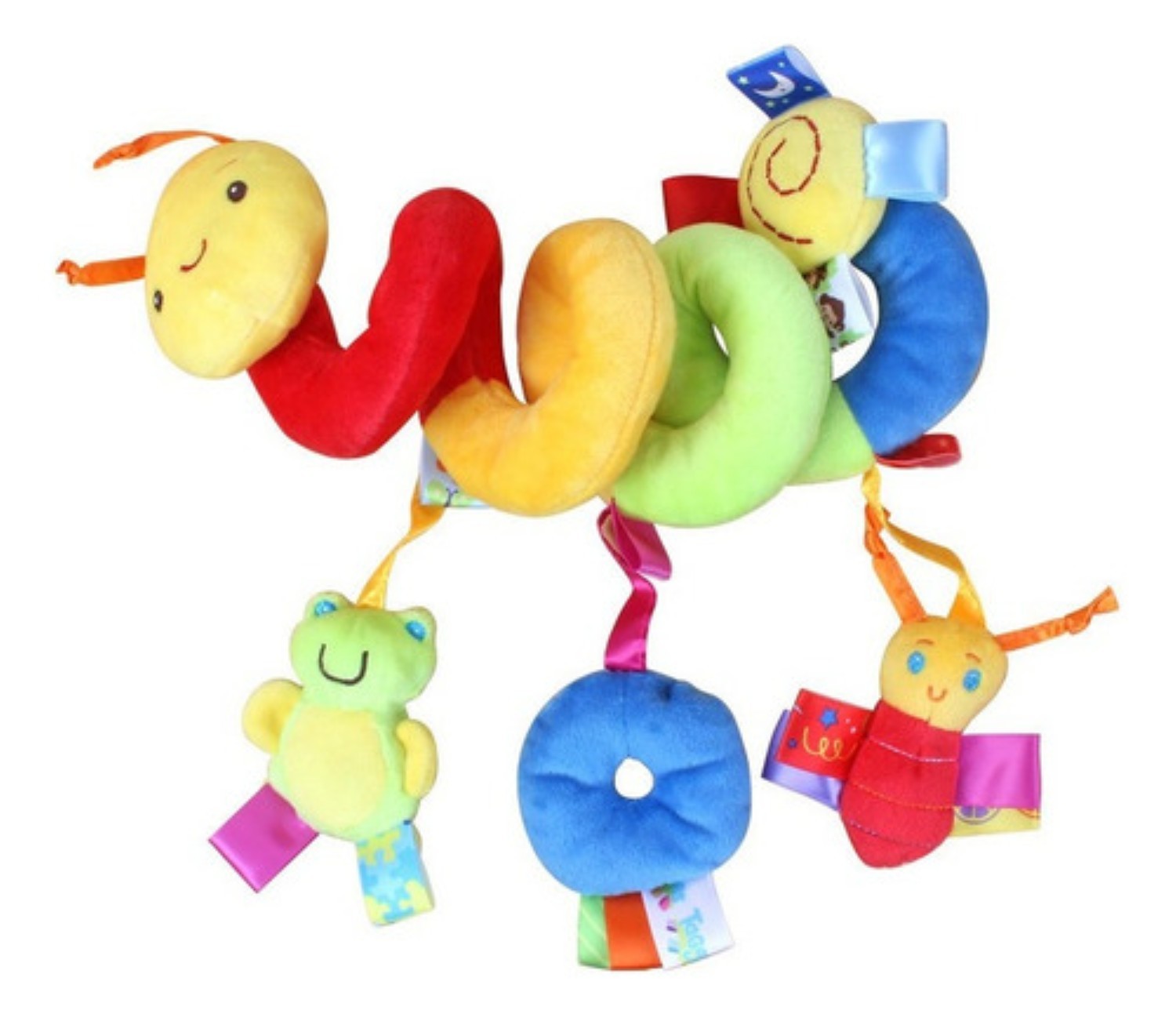 Peluche Sonaja Juguete Espiral Para Bebe Carriola, Cuna multicolor image number null